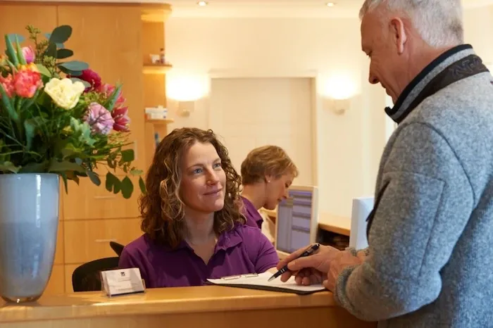 Empfang der Zahnarztpraxis Ulli Labermeier